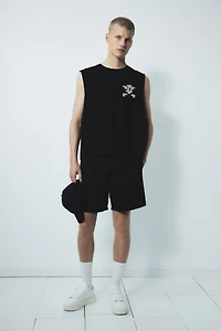 Loose-Fit Printed Tank Top