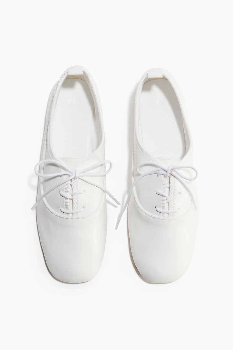 Lace-Up Ballet Flats