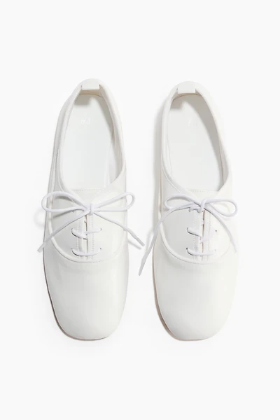 Lace-Up Ballet Flats