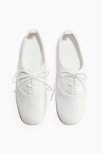 Lace-Up Ballet Flats