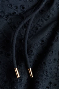 Eyelet-Embroidered Cotton Shirt Dress