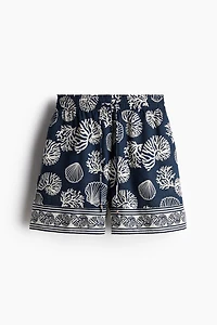 Printed Drawstring Shorts