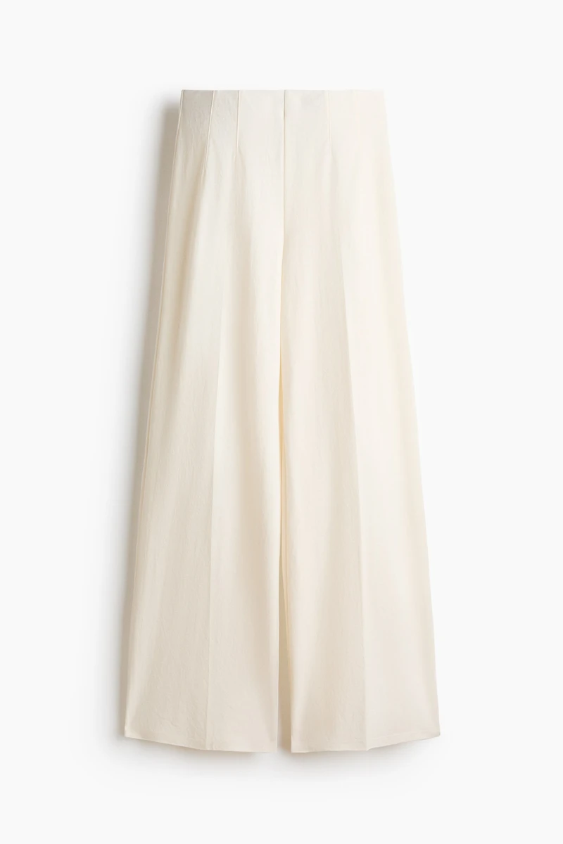 Wide-Leg Pull-On Pants