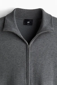 Slip-Fit Cardigan with Zipper
