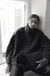 Veste en tissu peluche