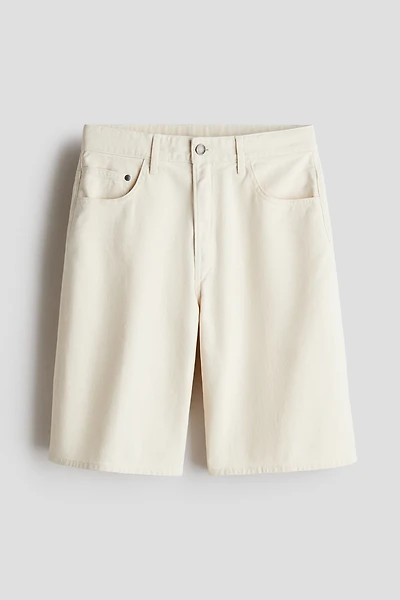 Loose-Fit Twill Shorts