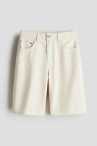 Loose-Fit Twill Shorts