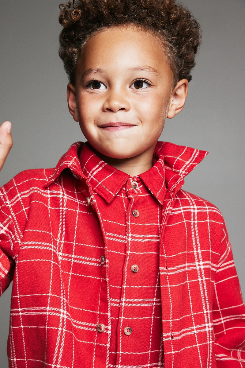 Chemise en flanelle de coton