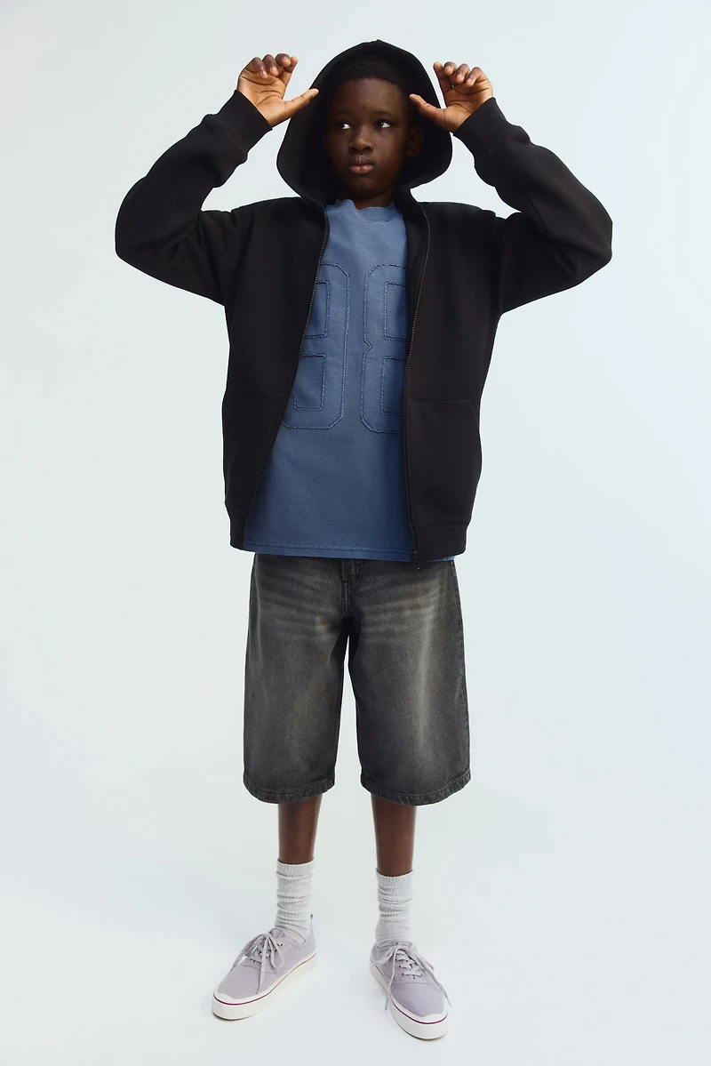 Brushed-Inside Hooded Jacket