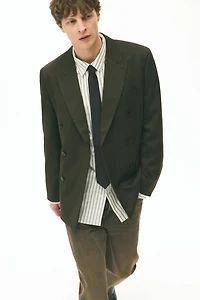 Relaxed-Fit Double-Breasted Jacket
