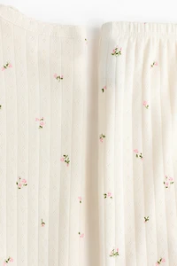 Pointelle Jersey Pajamas