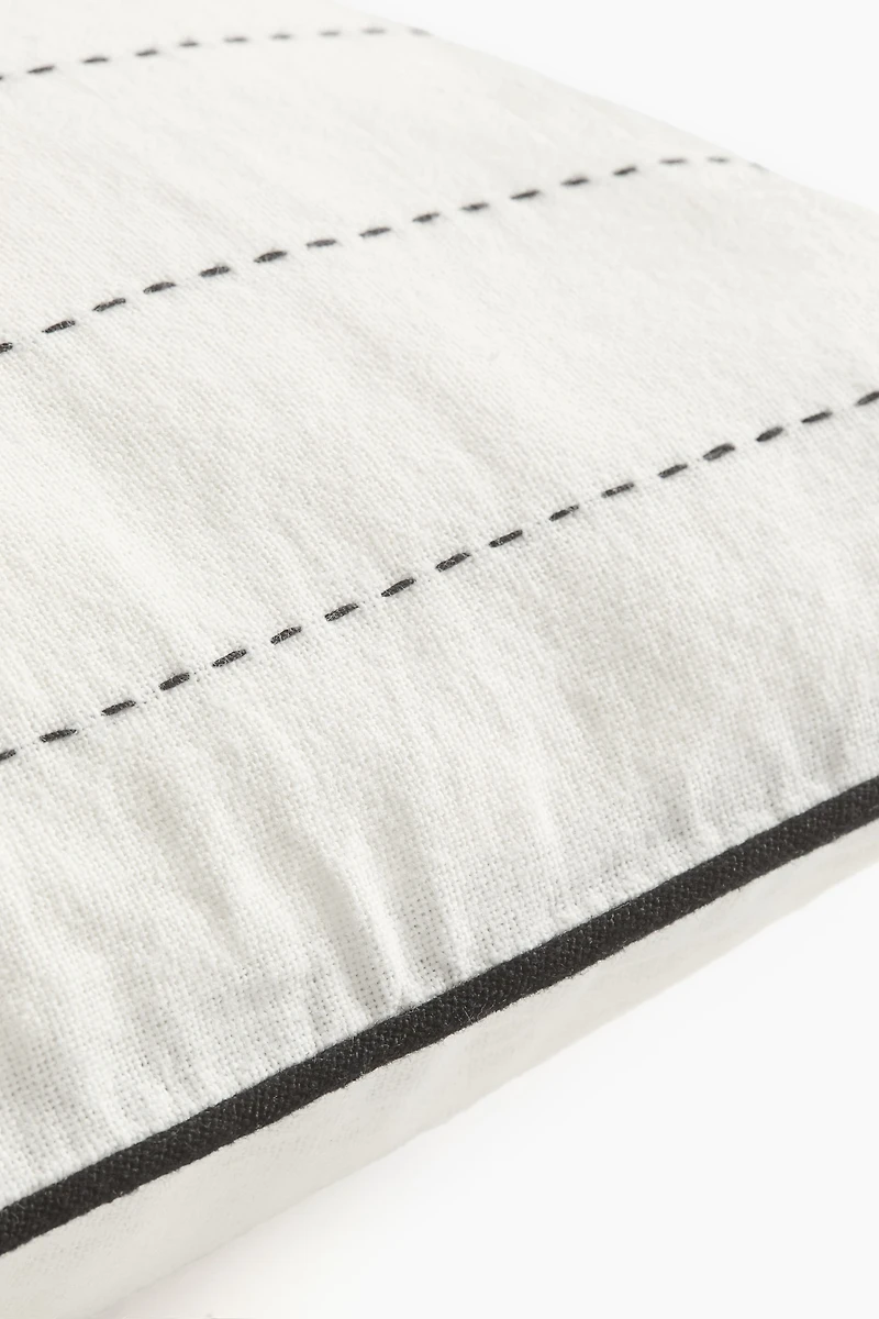 Linen-Blend Cushion Cover