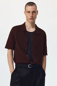 Chemise classique en tricot ajouré