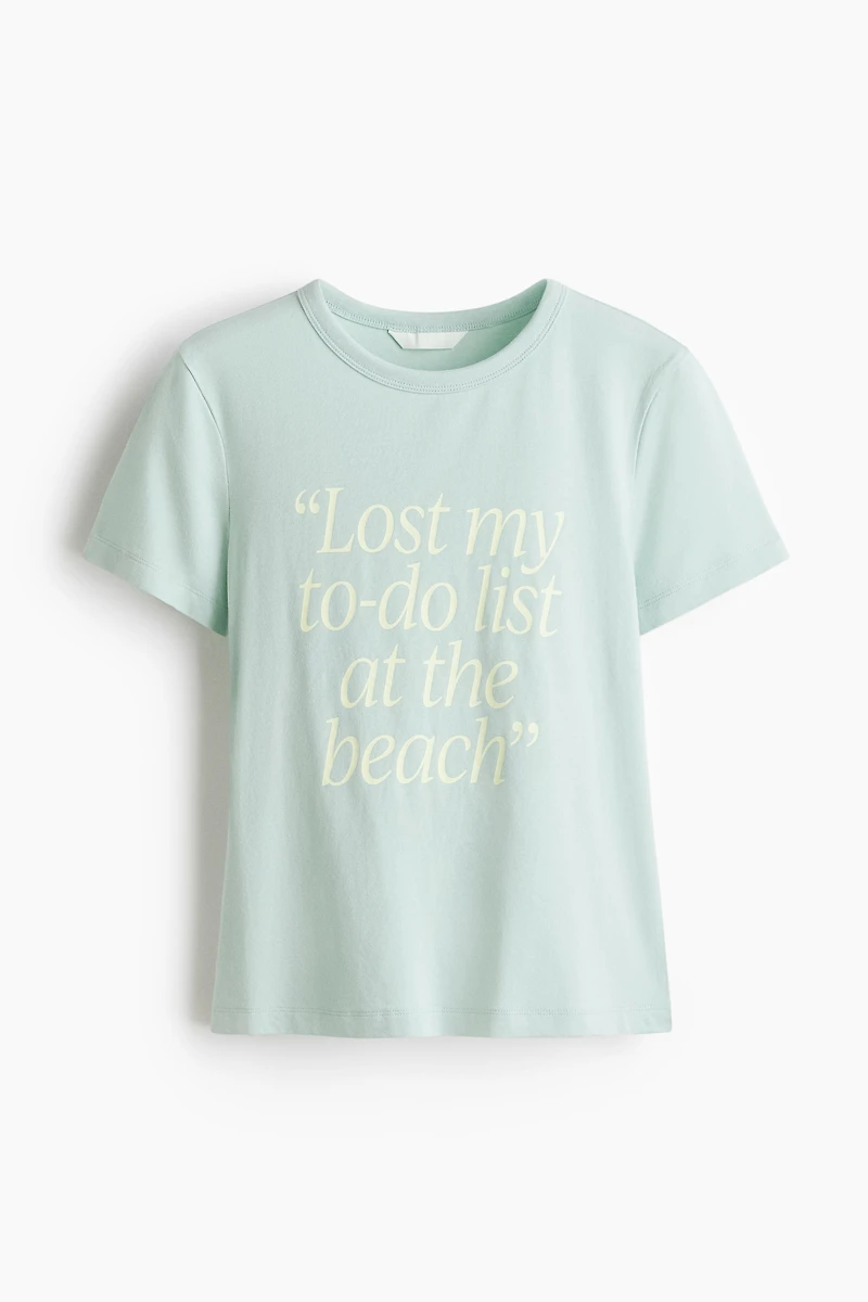 Printed Viscose-Blend T-Shirt