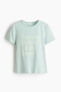 Printed Viscose-Blend T-Shirt