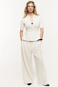 Wide-Leg Dress Pants