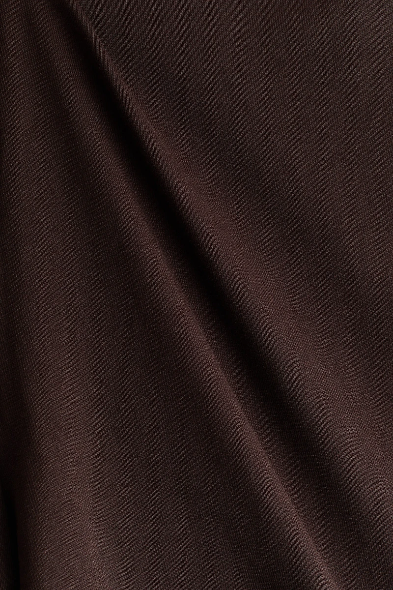 Foldover-Waist Cotton Pants