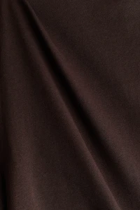 Foldover-Waist Cotton Pants