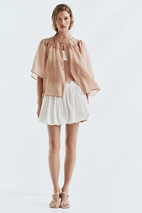Butterfly-Sleeved Blouse