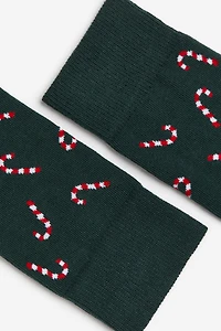 Jacquard-knit Socks