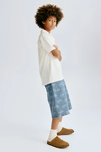 Short flottant en denim