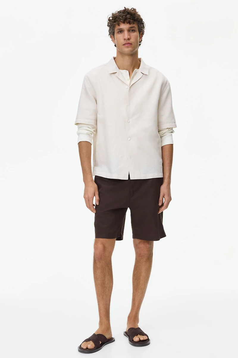Relaxed-Fit Linen-Blend Resort Shirt
