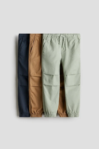 3-pack Cotton Joggers