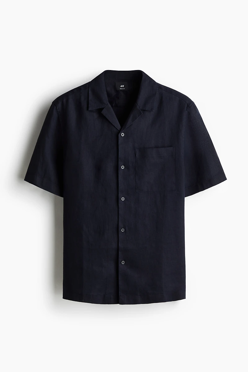 Regular-Fit Linen Resort Shirt