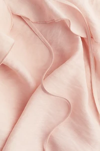 Modal-blend Flounce-trimmed Dress