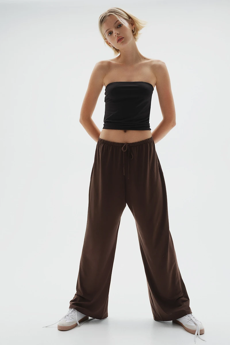 Pantalon en jersey avec cordon de serrage