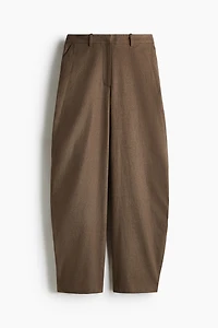 Linen-Blend Balloon Pants