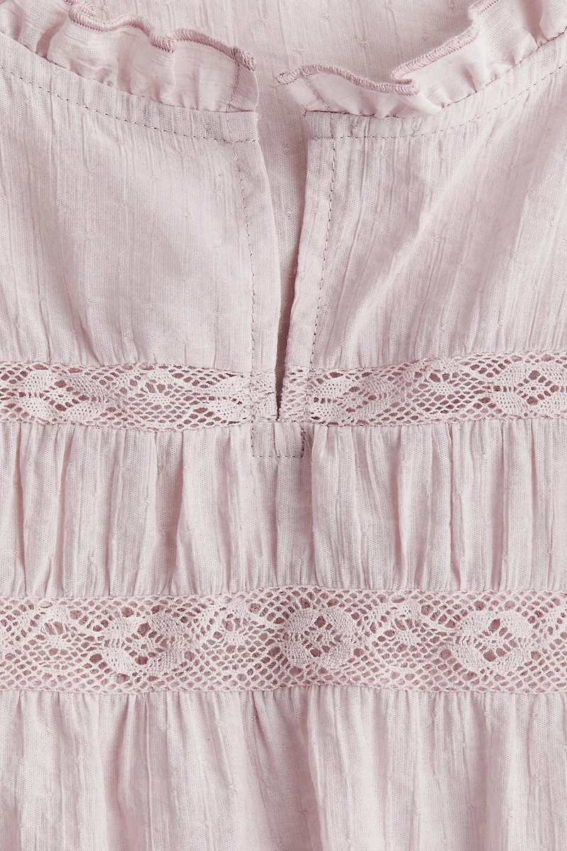 Ruffle-Trimmed Blouse