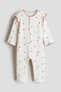 Cotton Pointelle Pajama Jumpsuit