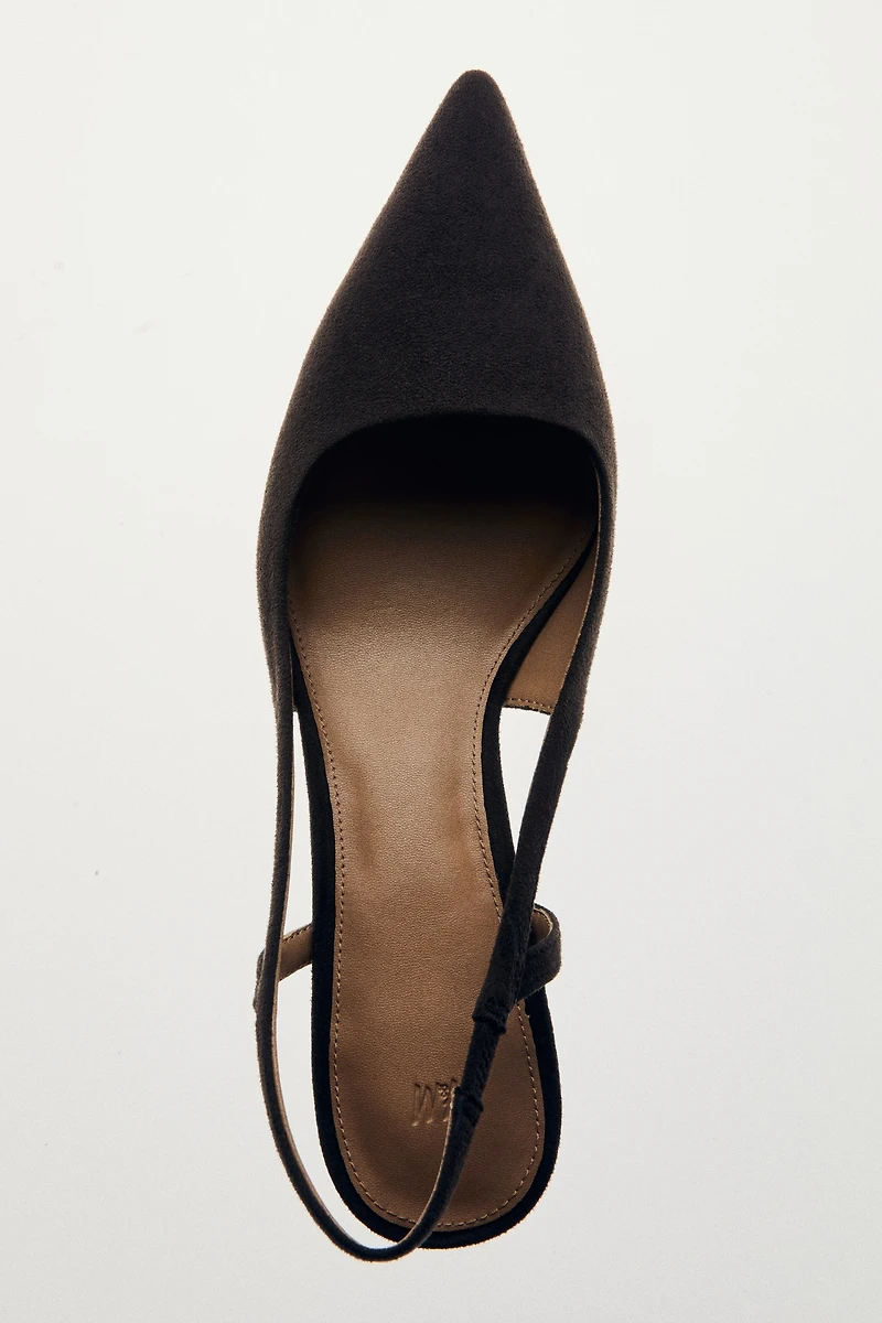Kitten-Heeled Slingbacks