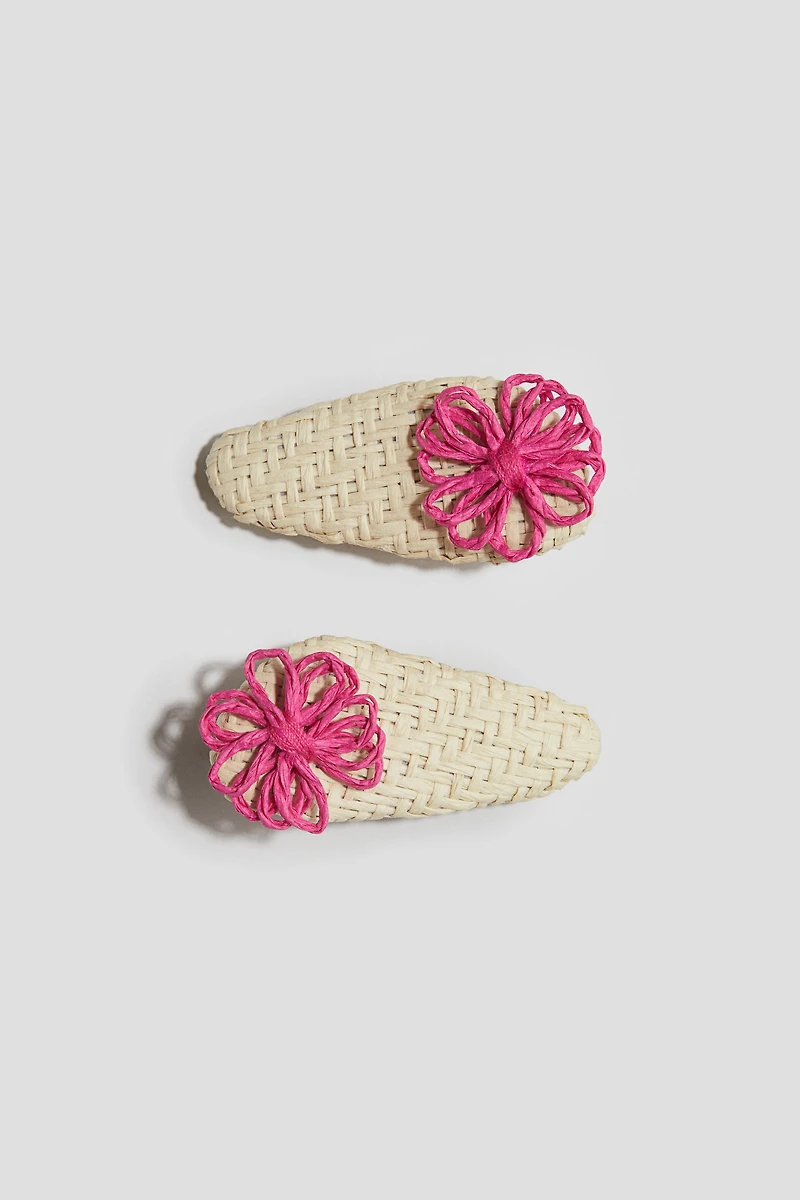 2-Pack Straw Hair Clips