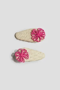 2-Pack Straw Hair Clips