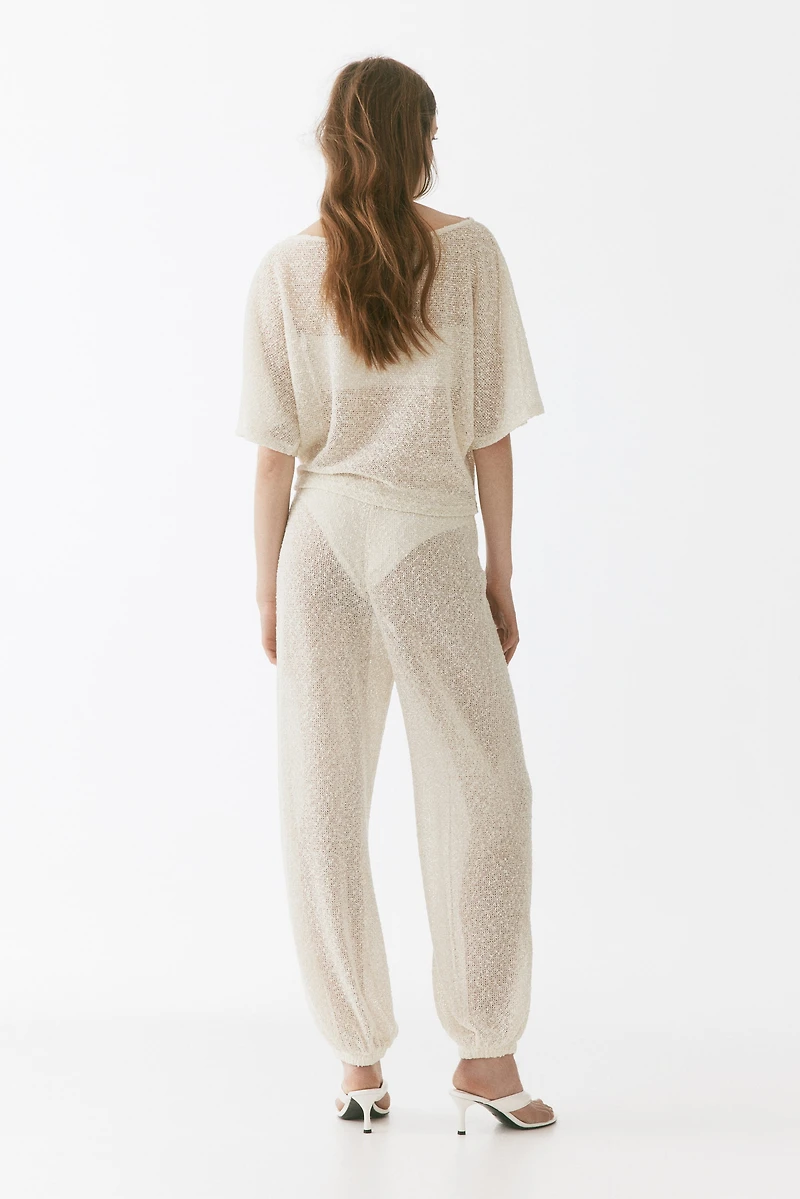 Glittery Knit Pants