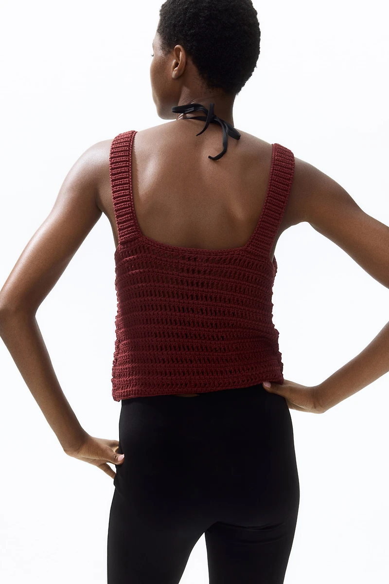 Crochet-Look Top