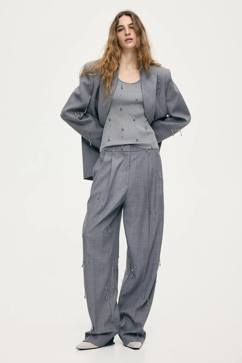 Débardeur avec perles fantaisie