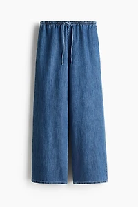 Denim Drawstring Pants
