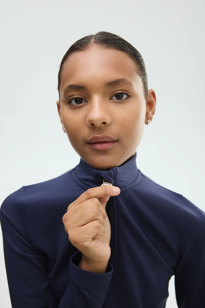 Fleece-Lined Sports Top with SoftMove™