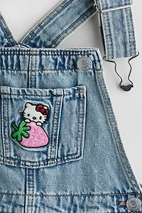 Appliquéd Denim Overall Shorts