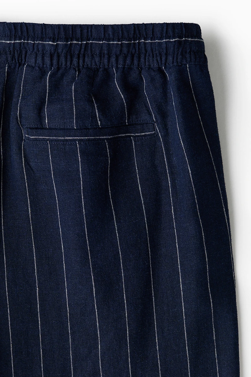 Pantalon décontracté en lin mélangé