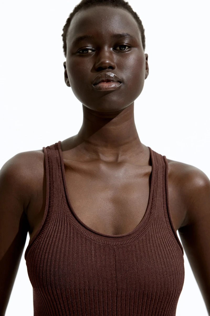 Robe maxi en soie mélangée