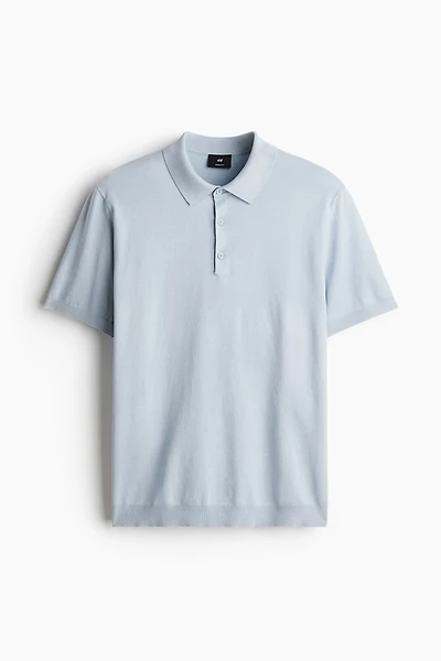 Regular-Fit Fine-Knit Polo Shirt