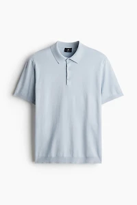 Regular-Fit Fine-Knit Polo Shirt
