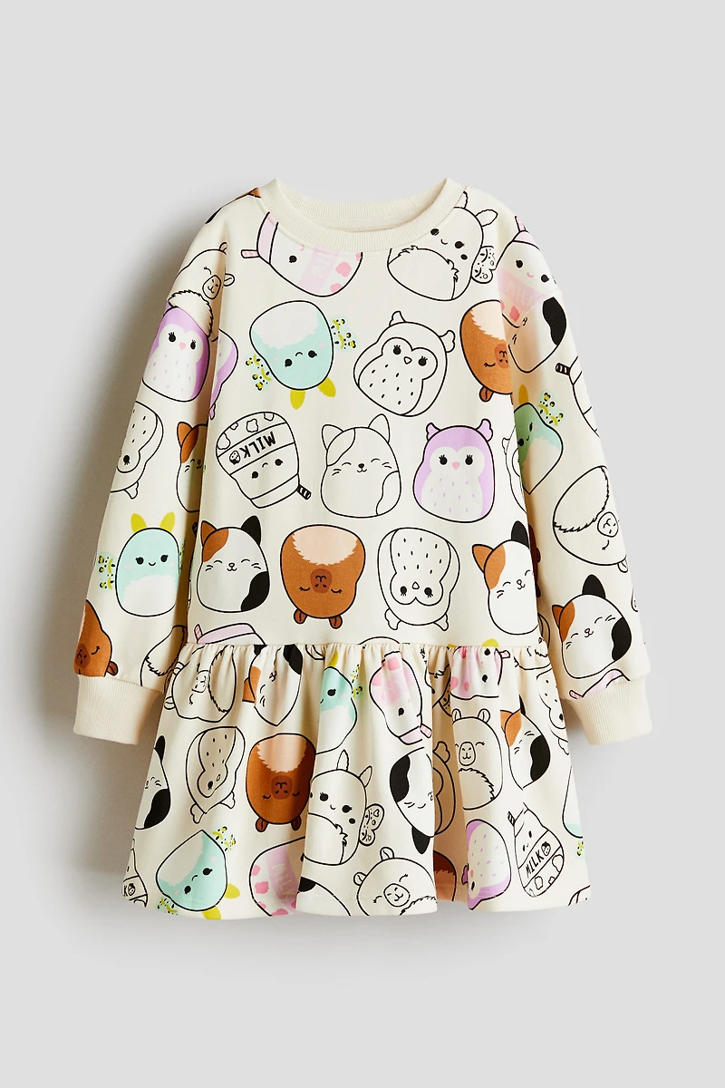 Printed Sweatshirt Dress