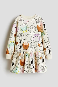 Printed Sweatshirt Dress