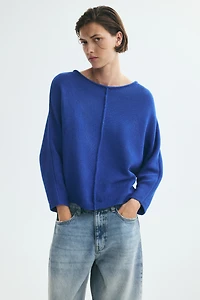 Batwing-Sleeved Sweater