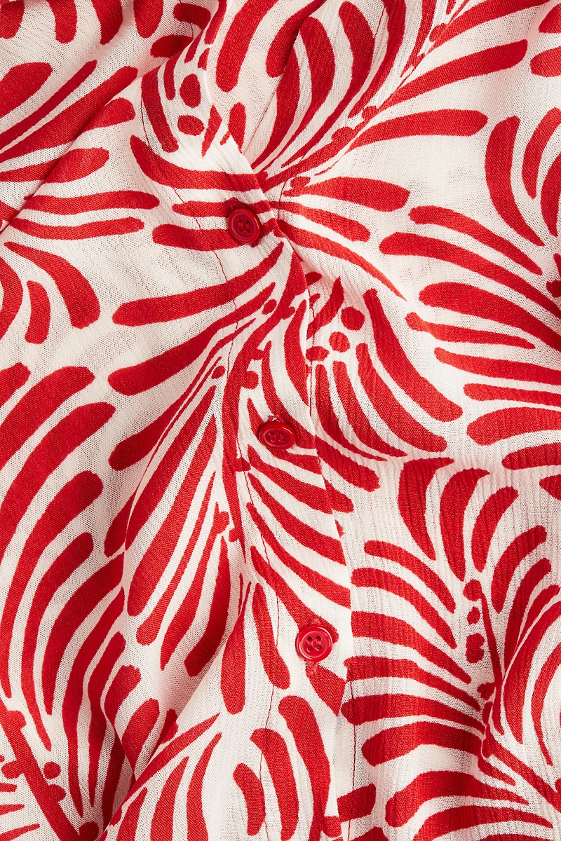 Chemise en viscose froissée